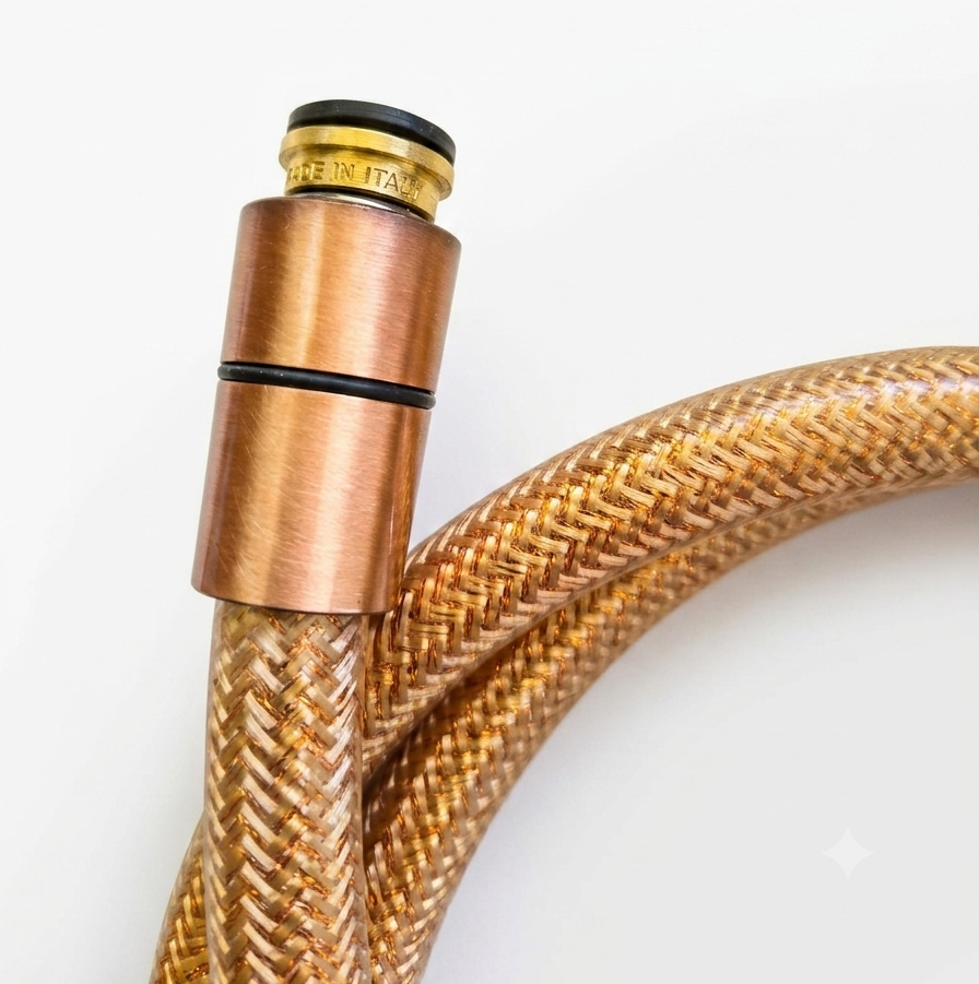 Design Duschschlauch Kupferfarbe